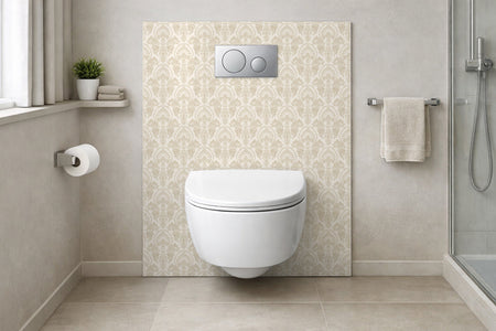 Toilettenrückwand Musteroptik