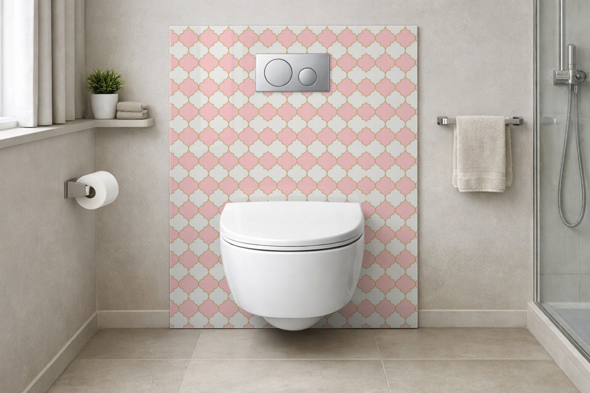 Toilettenrückwand Musteroptik