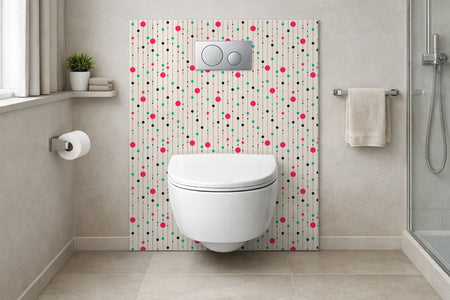 Toilettenrückwand Musteroptik