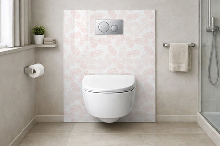 Toilettenrückwand Musteroptik