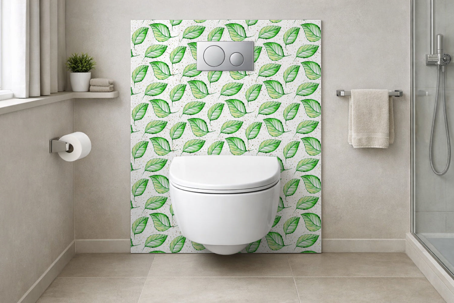 Toilettenrückwand Musteroptik