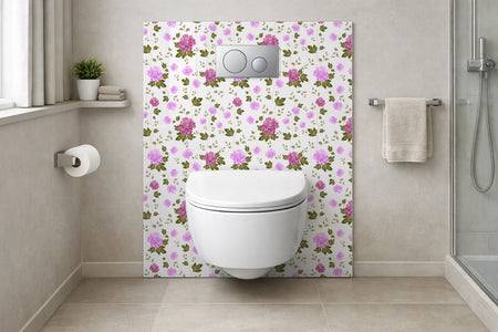 Toilettenrückwand Musteroptik