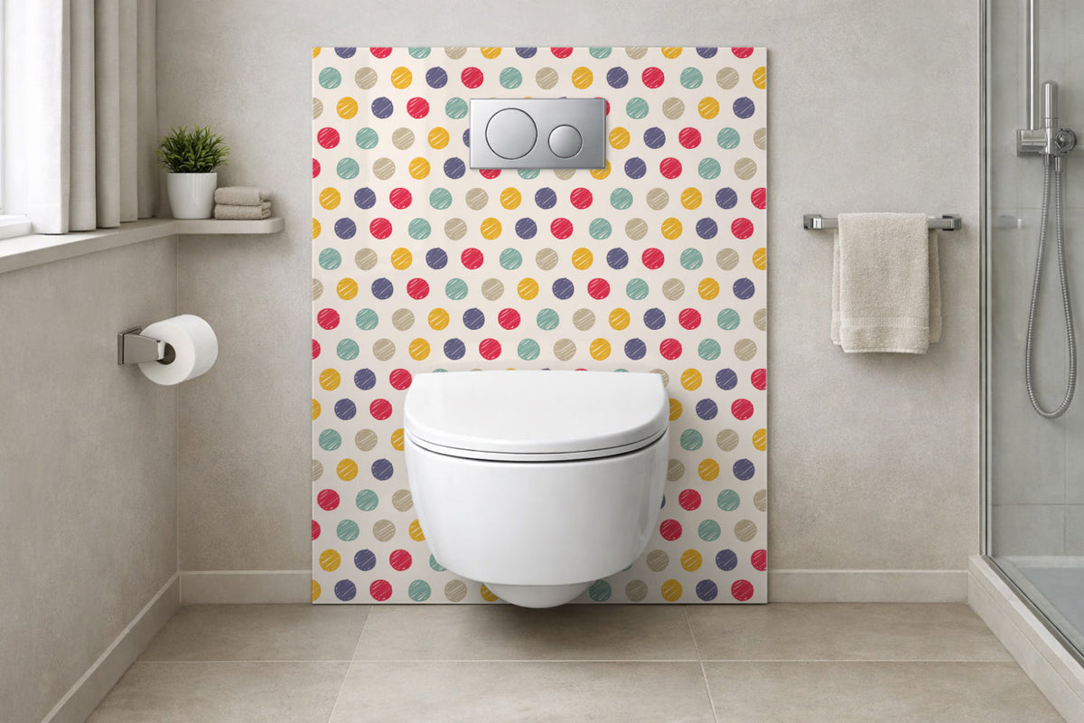 Toilettenrückwand Musteroptik