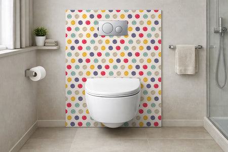 Toilettenrückwand Musteroptik