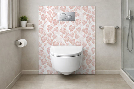 Toilettenrückwand Musteroptik