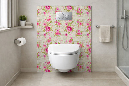 Toilettenrückwand Musteroptik
