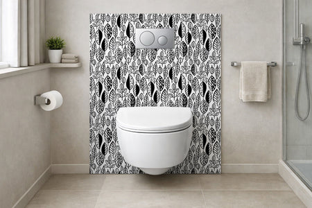 Toilettenrückwand Musteroptik