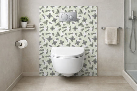 Toilettenrückwand Musteroptik