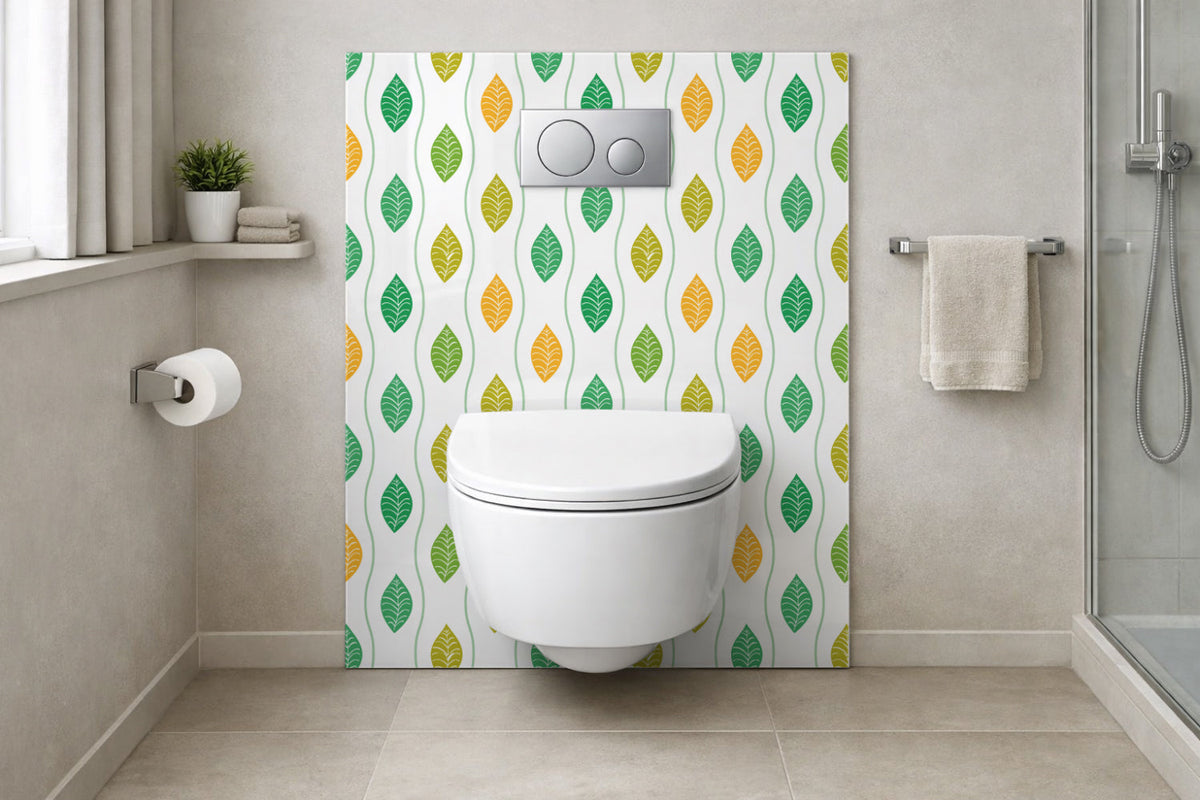 Toilettenrückwand Musteroptik