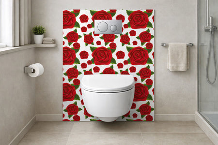 Toilettenrückwand Musteroptik