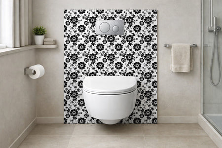 Toilettenrückwand Musteroptik