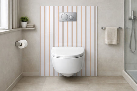 Toilettenrückwand Musteroptik