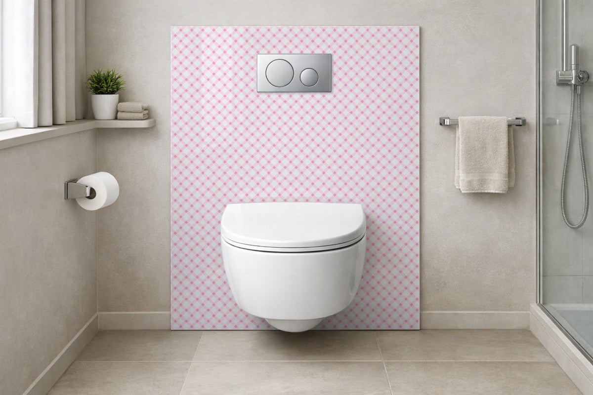 Toilettenrückwand Musteroptik