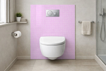 Toilettenrückwand Musteroptik