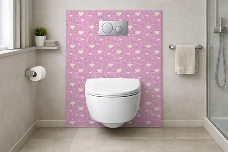 Toilettenrückwand Musteroptik
