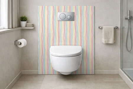 Toilettenrückwand Musteroptik