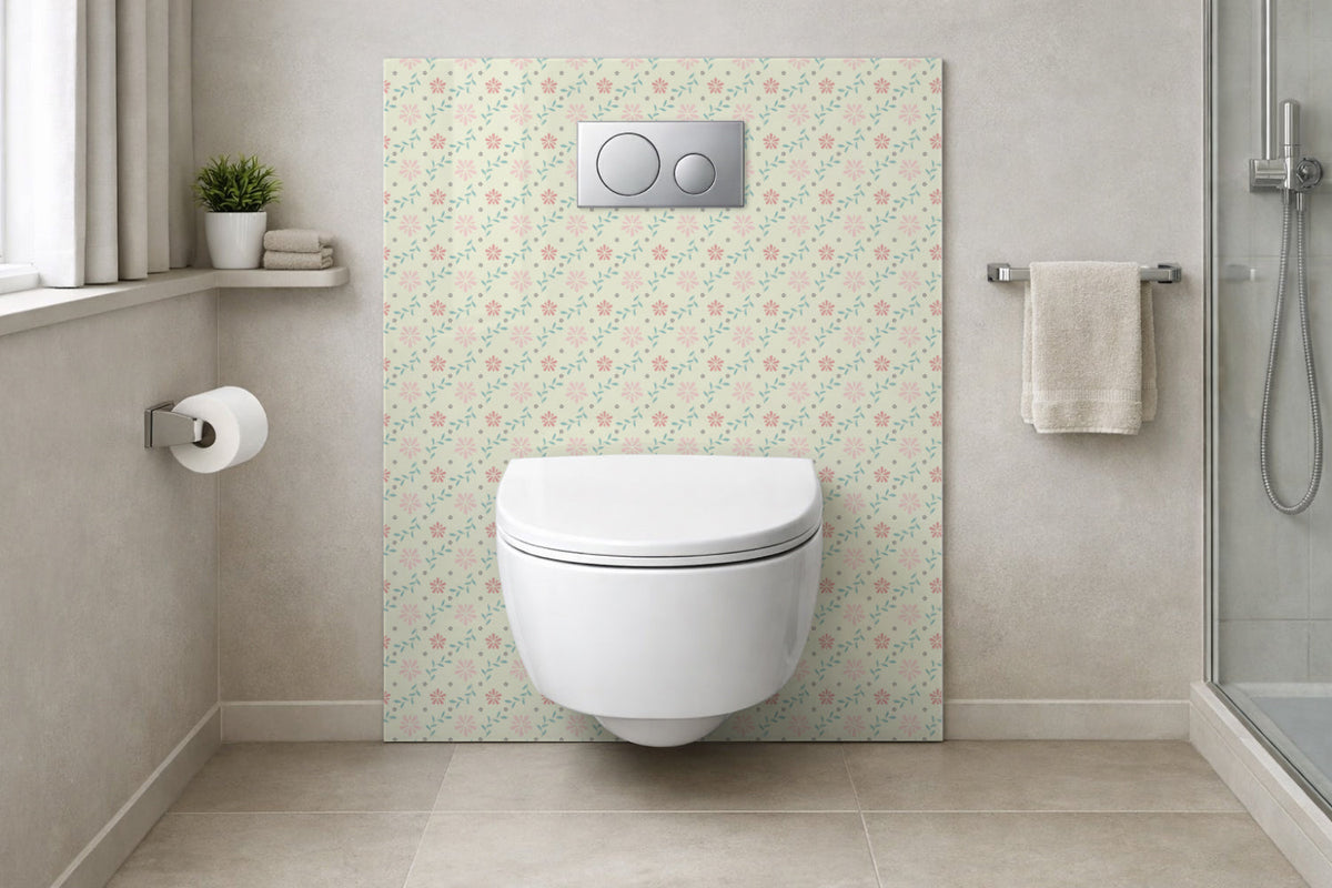 Toilettenrückwand Musteroptik