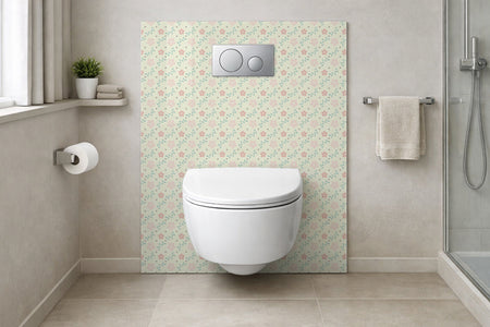 Toilettenrückwand Musteroptik