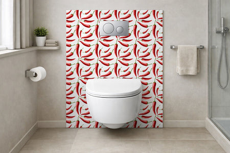 Toilettenrückwand Musteroptik