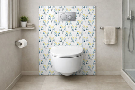 Toilettenrückwand Musteroptik