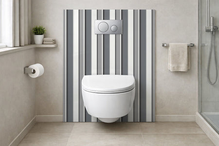 Toilettenrückwand Musteroptik