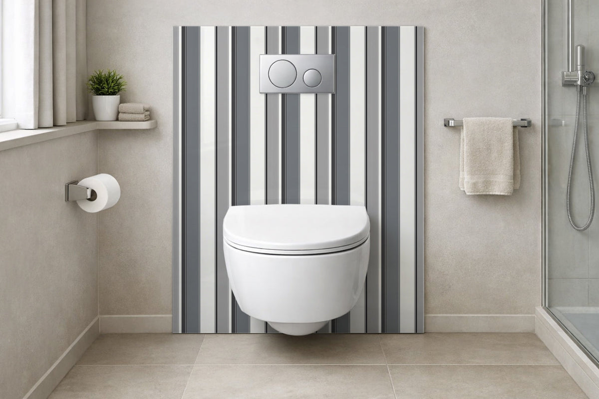Toilettenrückwand Musteroptik