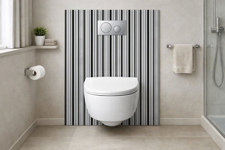 Toilettenrückwand Musteroptik