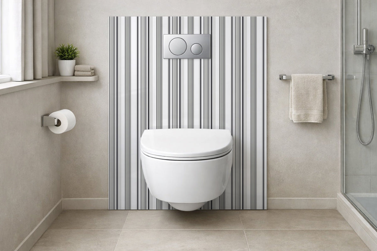 Toilettenrückwand Musteroptik