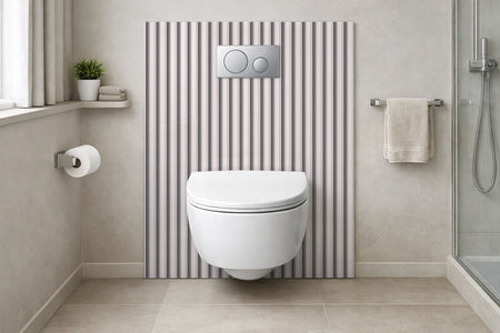 Toilettenrückwand Musteroptik