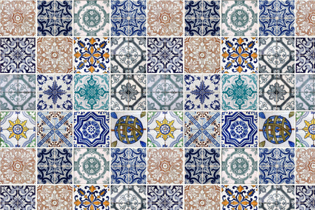 Toilettenrückwand Patchwork