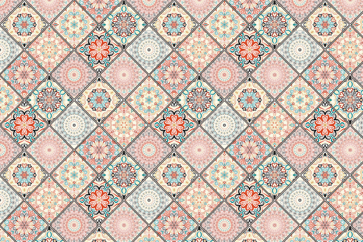 Toilettenrückwand Patchwork