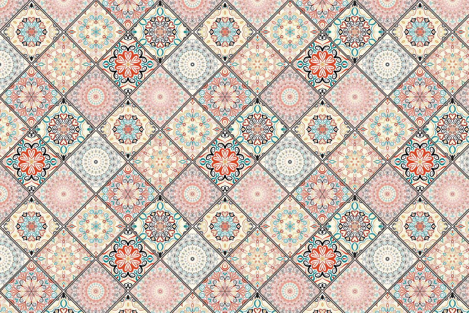 Toilettenrückwand Patchwork