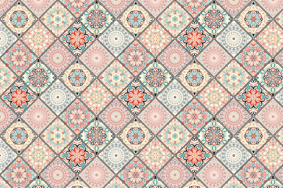 Toilettenrückwand Patchwork