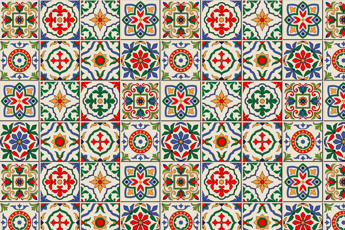 Toilettenrückwand Patchwork