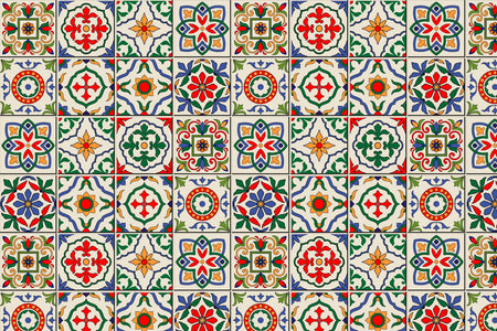 Toilettenrückwand Patchwork