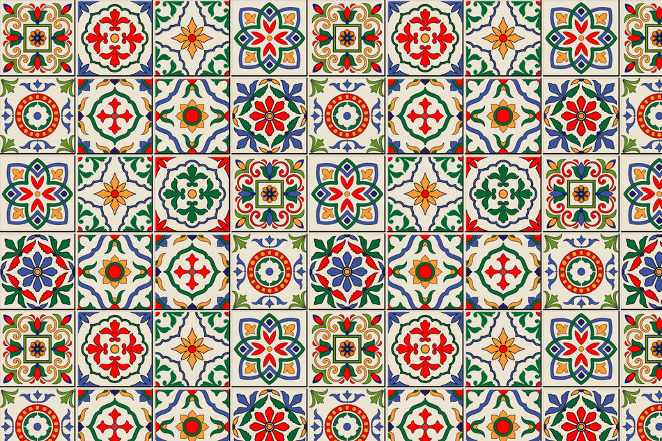 Toilettenrückwand Patchwork