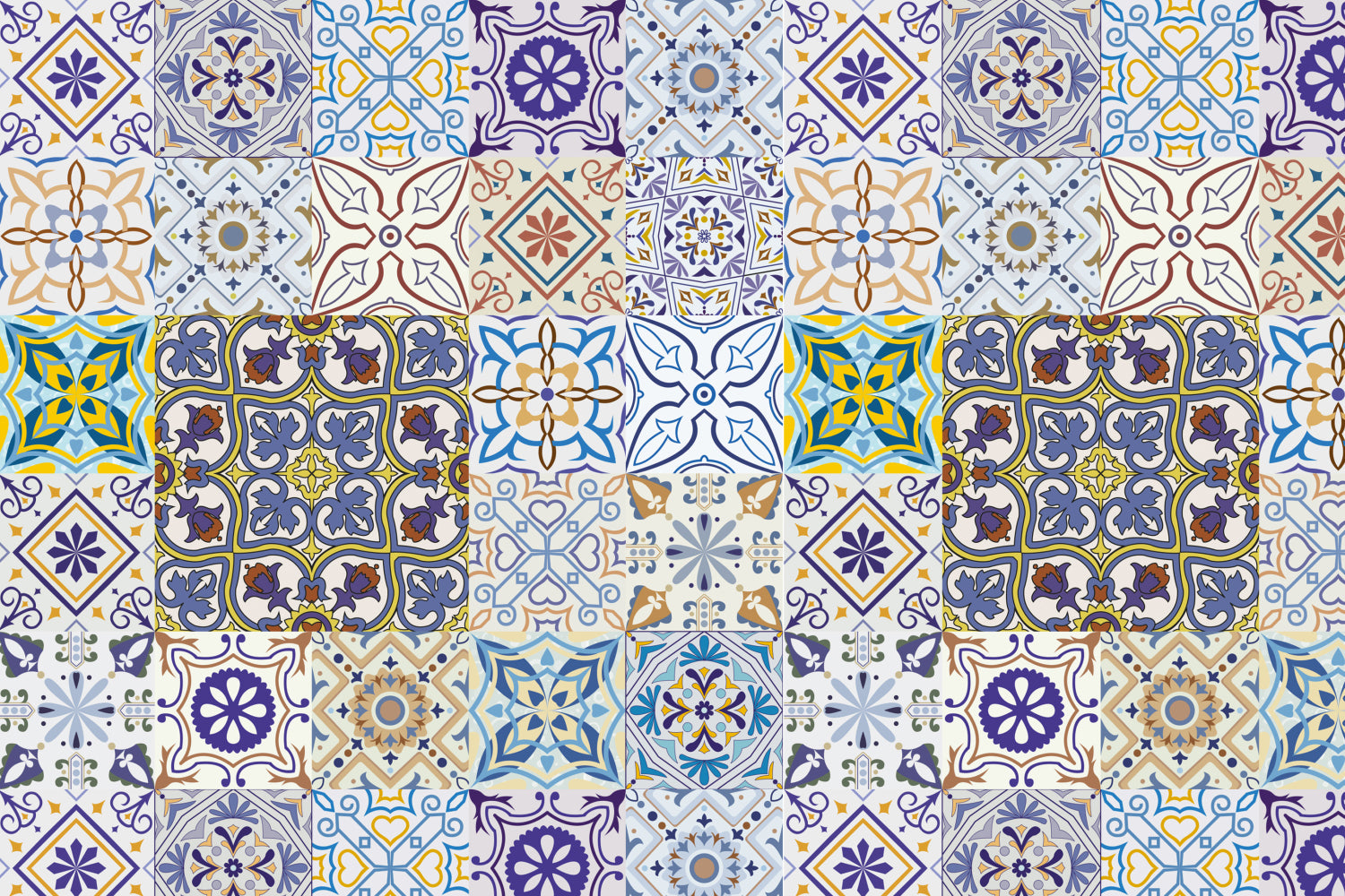 Toilettenrückwand Patchwork