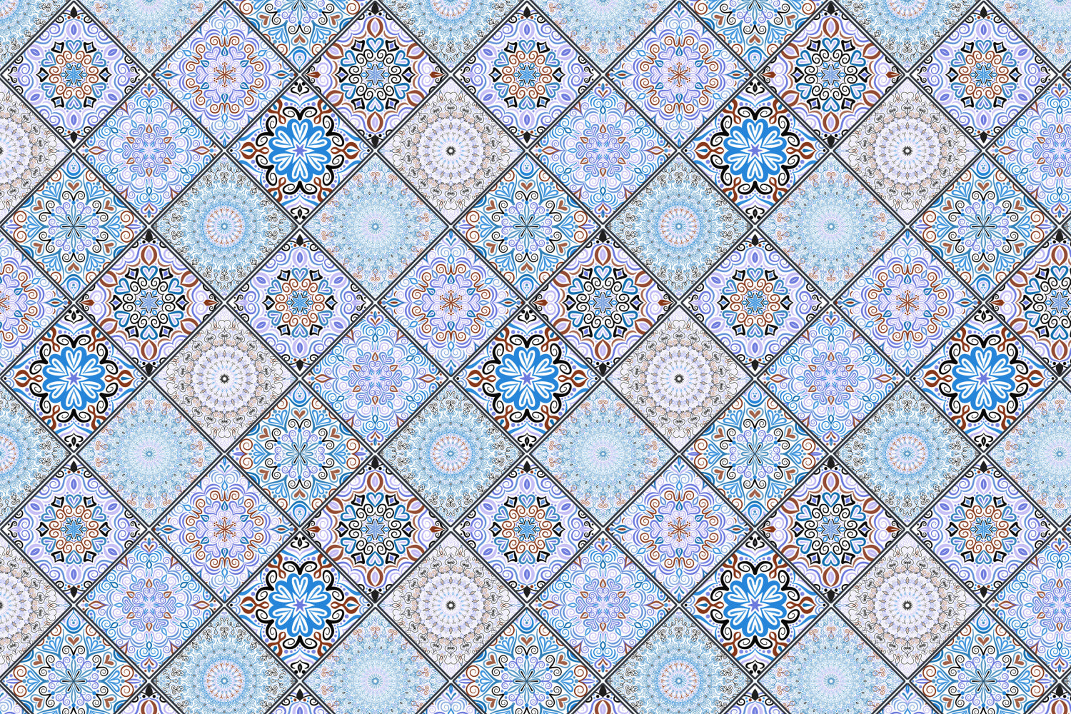Toilettenrückwand Patchwork