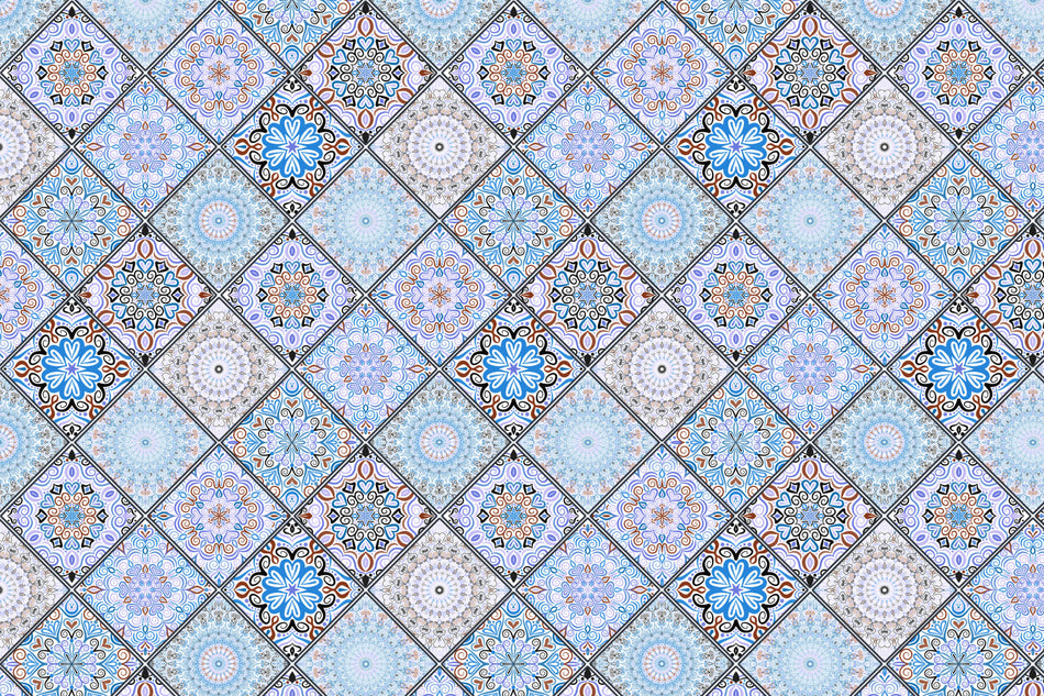 Toilettenrückwand Patchwork