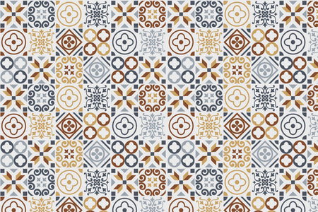 Toilettenrückwand Patchwork