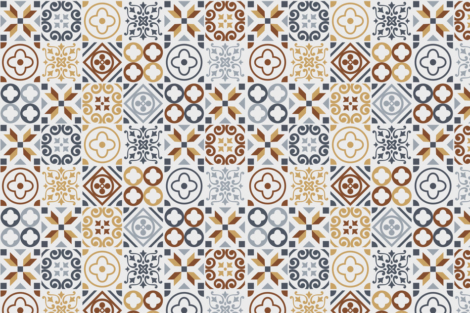 Toilettenrückwand Patchwork