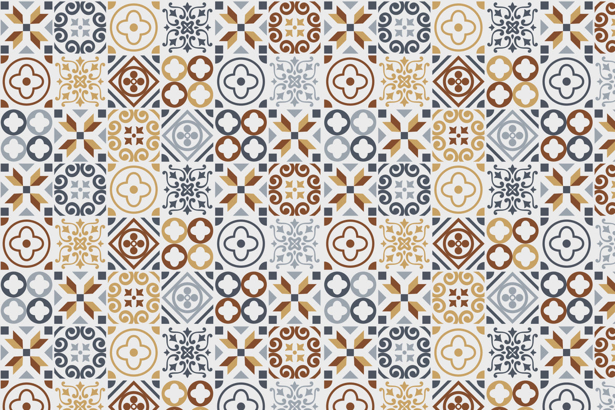 Toilettenrückwand Patchwork