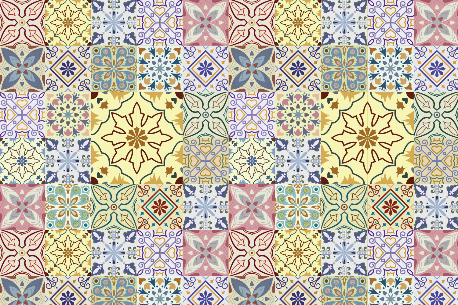 Toilettenrückwand Patchwork
