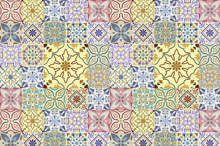 Toilettenrückwand Patchwork
