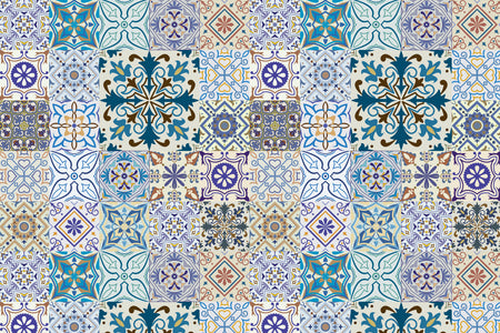 Toilettenrückwand Patchwork