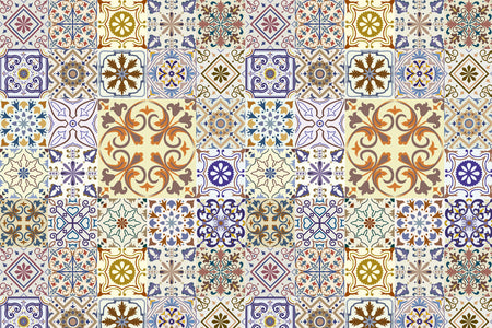 Toilettenrückwand Patchwork