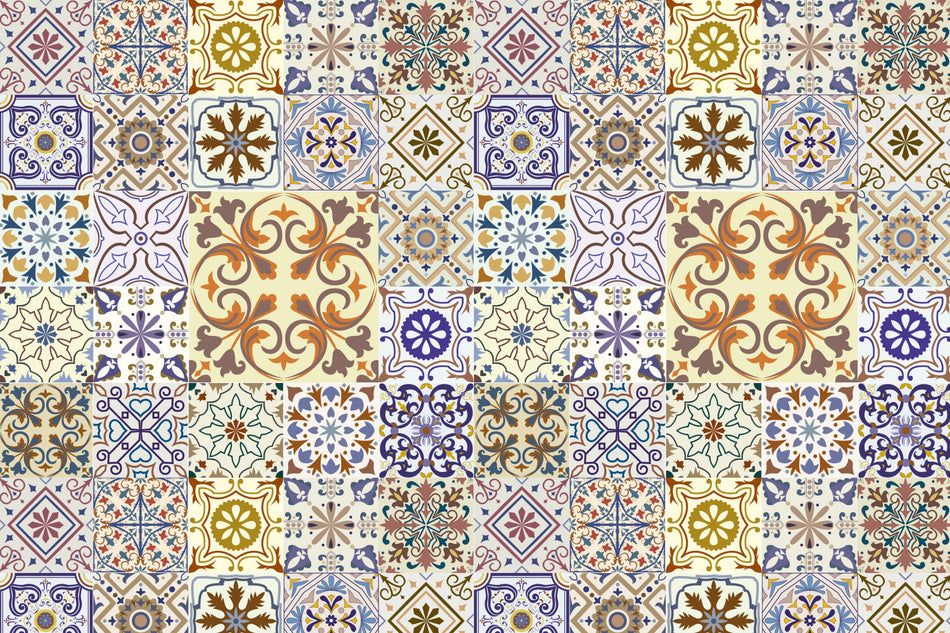 Toilettenrückwand Patchwork