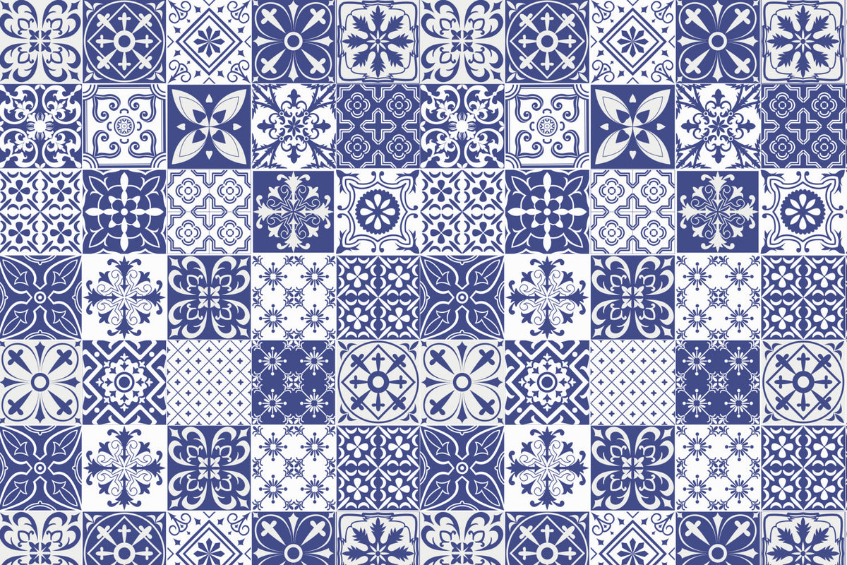 Toilettenrückwand Patchwork