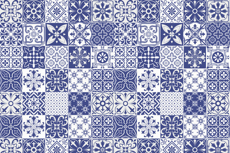 Toilettenrückwand Patchwork