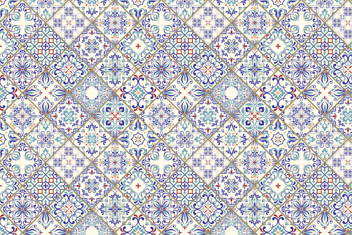 Toilettenrückwand Patchwork